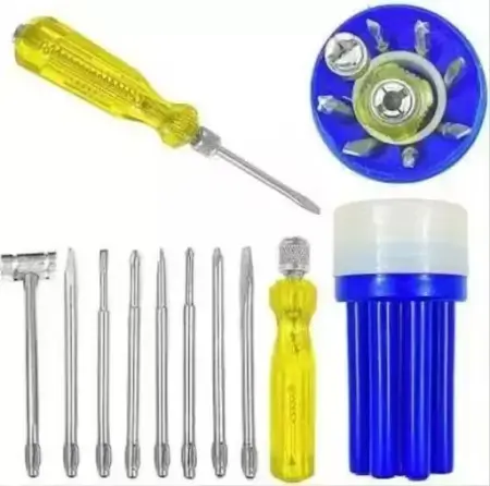8-Piece Blue Screwdriver Set ( default, Standard )