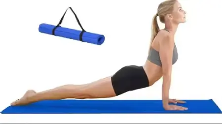 4MM YOGA MAT ENVIRONMENT FRIENDLY, EASY TO CARRY WITH CARRY STRAP ( default, OS )