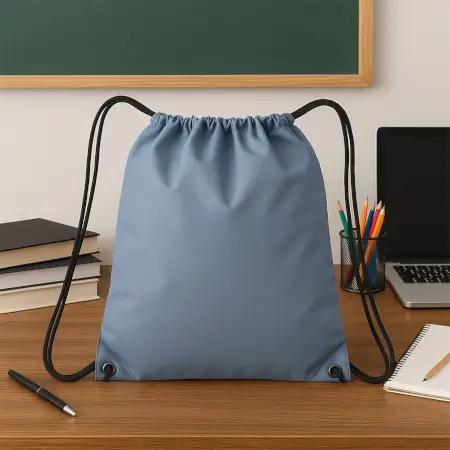 Water-resistant nylon drawstring backpack bag lightweight foldable gym sack - Foldable Design ( default, OS ).