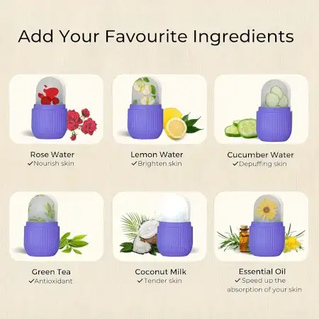 BEAUTY ICE ROLLER FOR FACE MASSAGER & EYE REUSABLE FACE ROLLERS FACIAL ROLLER ( Loose ) ( default, Standard ).