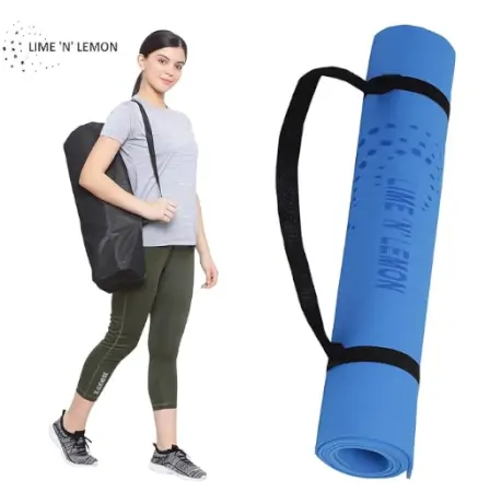 4MM YOGA MAT ENVIRONMENT FRIENDLY, EASY TO CARRY WITH CARRY STRAP ( default, OS )