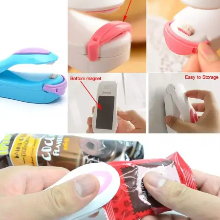 Handheld Mini Plastic Heat Sealing Machine Airtight Bag Sealer ( multicolor, Standard ).