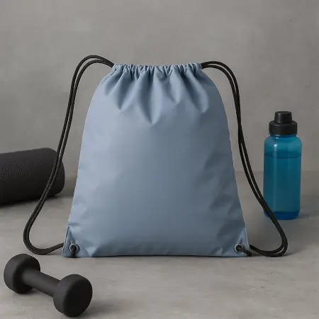 Water-resistant nylon drawstring backpack bag lightweight foldable gym sack - Foldable Design ( default, OS ).