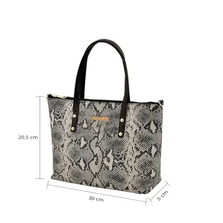 Stylish Handbag For Women & Girls (Tote) Made With Vegan Leather ( black, Standard )
