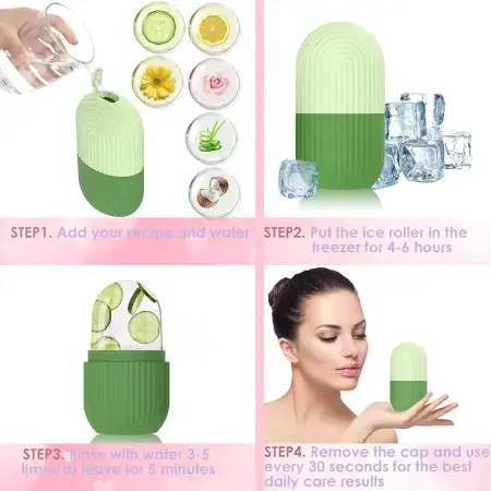 BEAUTY ICE ROLLER FOR FACE MASSAGER & EYE REUSABLE FACE ROLLERS FACIAL ROLLER ( Loose ) ( default, Standard ).