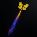 LED Butterfly Hair Braid Clip – Light-Up Party Hair Accessory.