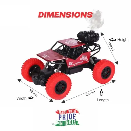 Adventure Awaits! Unleash Thrills with this Powerful 4x2 RC Monster Truck Toy – Race, Climb, Explore, Independent Suspension & Dynamic Smoke/Mist for Boys & Girls ( default, 1 )