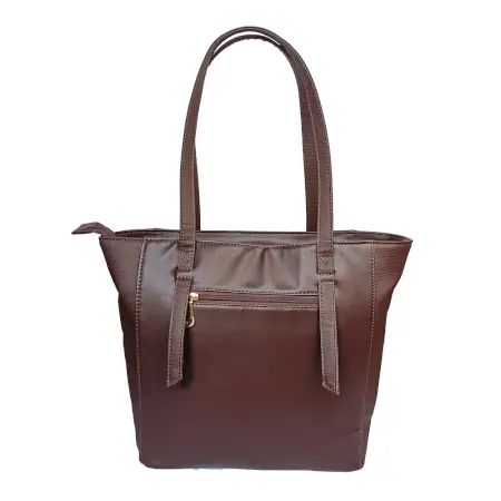 Stylish Handbag For Women & Girls (Tote) Made With Vegan Leather ( brown, Standard )