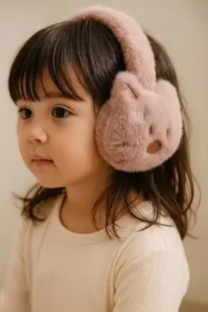 Stylish Earmuffs for Kids and Girls (Dark Pink) ( pink, OS )