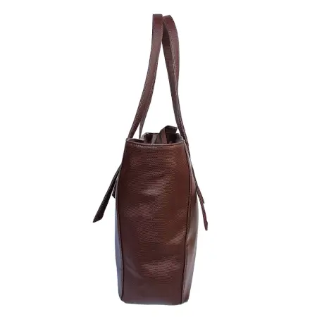 Stylish Handbag For Women & Girls (Tote) Made With Vegan Leather ( brown, Standard )
