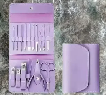 16-in-1 Manicure Kit – Stainless Steel Grooming & Nail Care Set for Men & Women