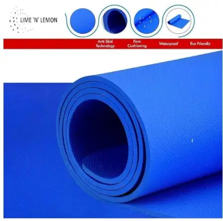 4MM YOGA MAT ENVIRONMENT FRIENDLY, EASY TO CARRY WITH CARRY STRAP ( default, OS )