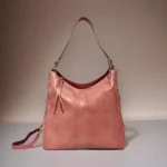 Black Vegan Leather Shoulder Bag | Spacious, Water-Resistant, Lightweight & Adjustable Strap ( pink, Standard )