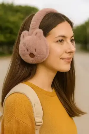 Stylish Earmuffs for Kids and Girls (Dark Pink) ( pink, OS )