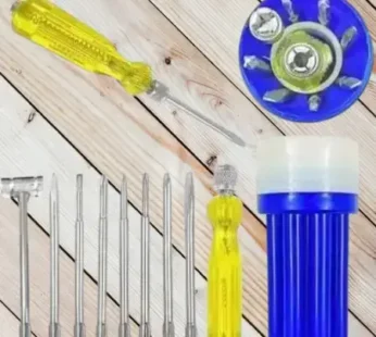 8-Piece Blue Screwdriver Set – Multipurpose Magnetic Hand Tool Kit for Home & DIY Use