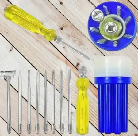 8-Piece Blue Screwdriver Set ( default, Standard )