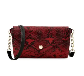 Stylish Crossbody Sling Bag for Women & Girls – Vegan Leather (Red)